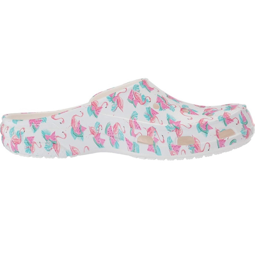 Crocs Pink Flamingo Slip on Clogs! Size 5W - Picture 3 of 6